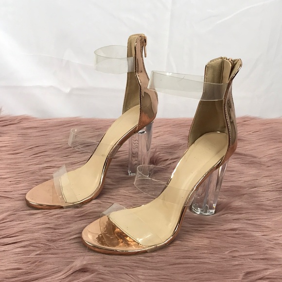 charlotte russe clear heels